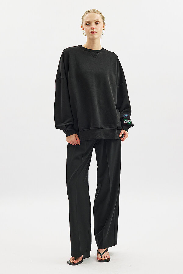 CLASSIC PLEATED PANTS BLACK| Manuka