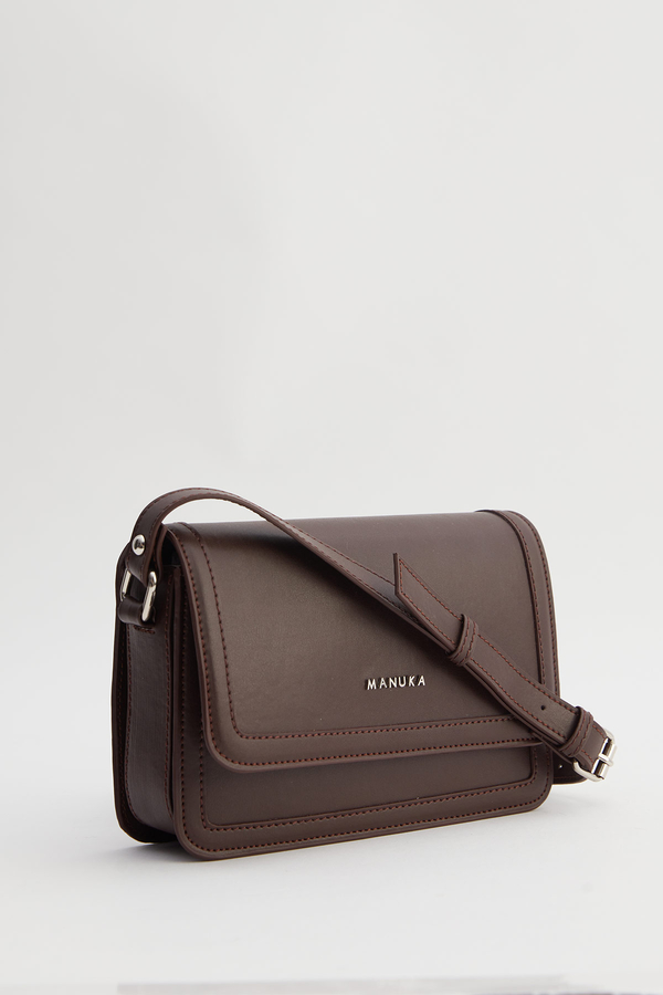 Manuka - COVERED SHOULDER BAG DARK COFFEE (1)