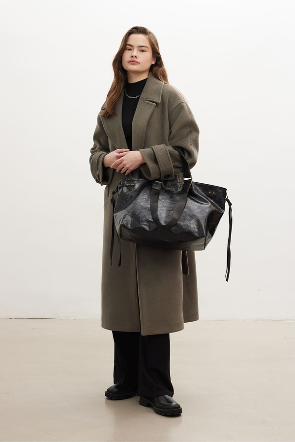 Manuka - BIG CITY LEATHER TOTE BAG BLACK (1)