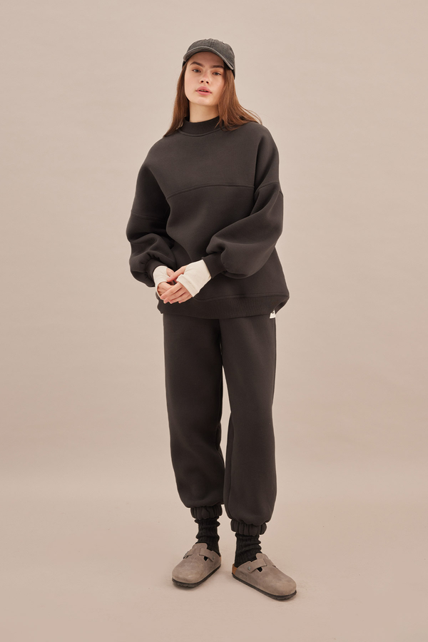 Manuka - RAISED SWEATSHIRT ANTHRACITE (1)