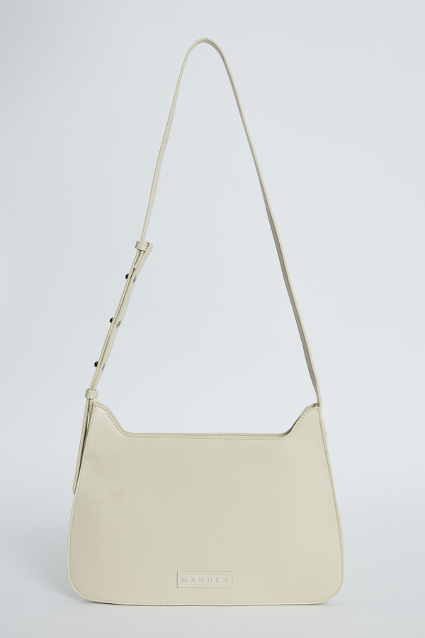 Manuka - LEATHER SHOULDER BAG BEIGE (1)