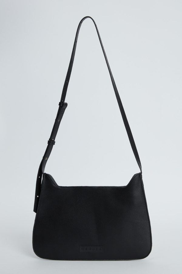 Manuka - LEATHER SHOULDER BAG BLACK (1)