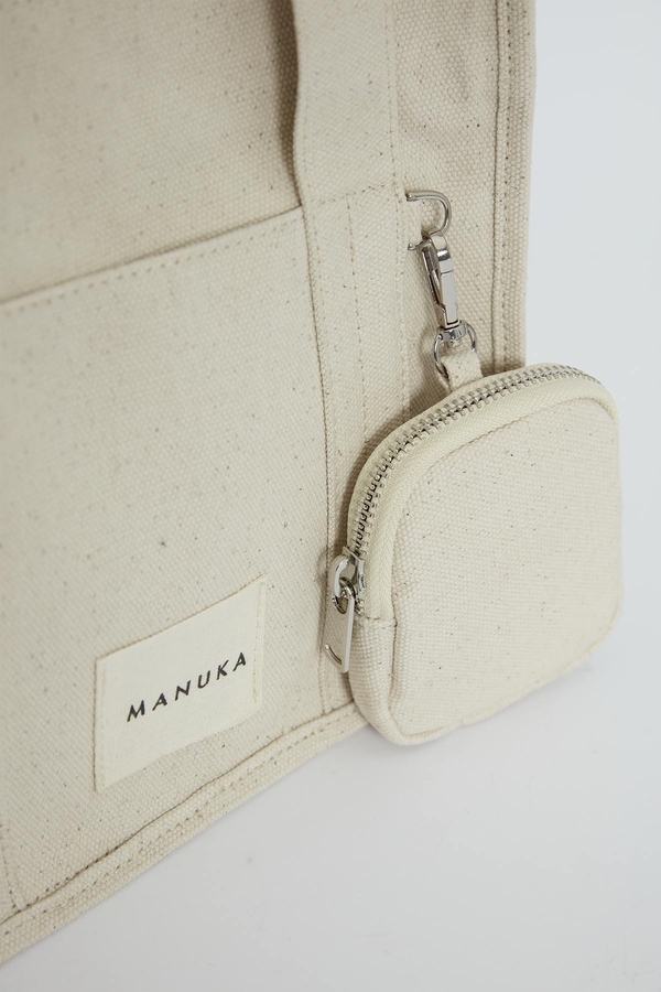 Manuka - MINI WALLET DETAILED CANVAS BAG NATUREL (1)