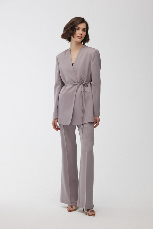 Manuka - SATIN SPANISH TROUSERS GRAY (1)