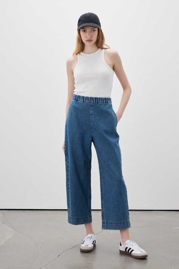 Manuka - COMFY DENIM PANTS BLUE (1)