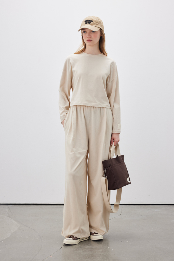 Manuka - SHORT SWEATSHIRT BEIGE (1)