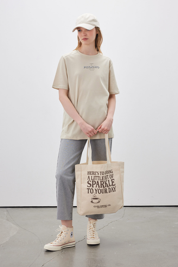 Manuka - SHORT SLEEVE PRINTED T-SHIRT PISTACHIO (1)