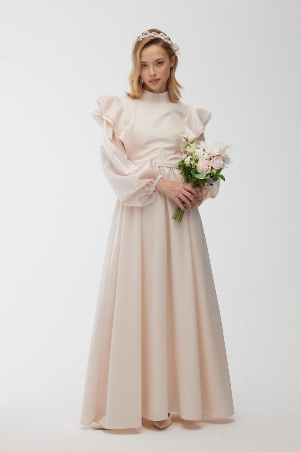 SHOULDER STRAP SATIN DRESS BLACK MANUKA