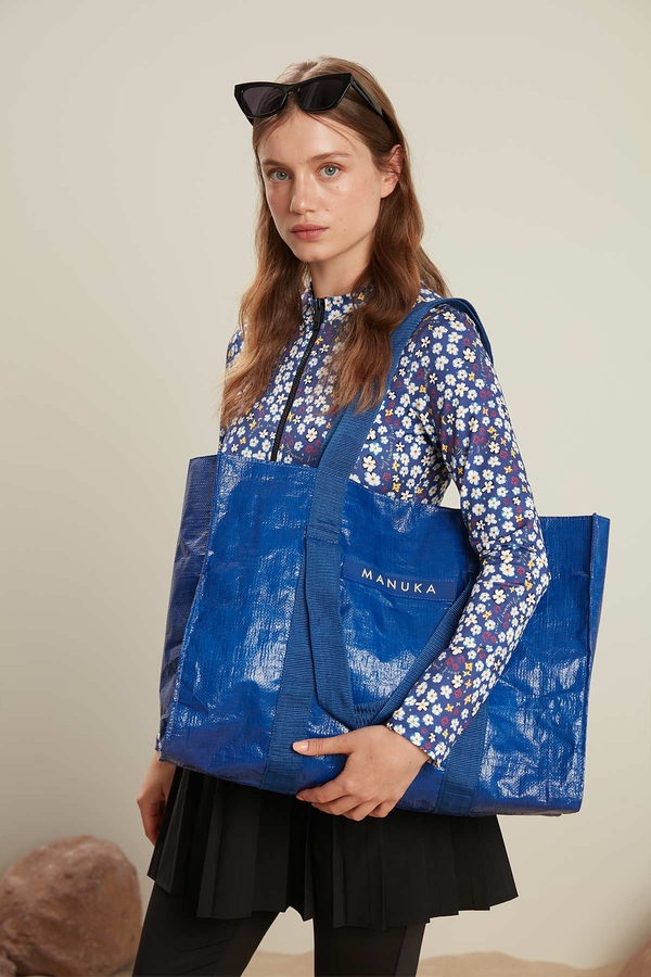 Manuka - BEACH BAG BLUE (1)