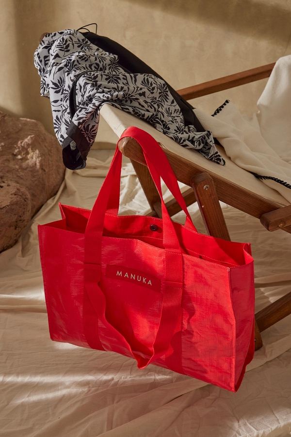 BEACH BAG RED Manuka