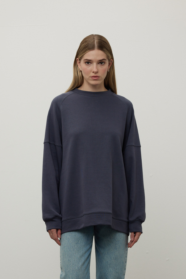 Manuka - REGLAN KOL OVERSIZE SWEATSHIRT ANTRASİT (1)
