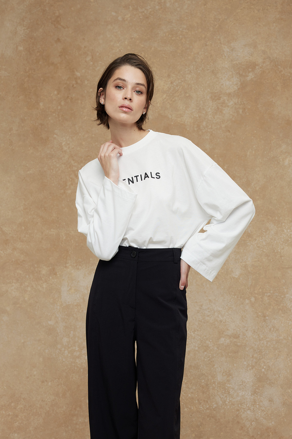 Manuka - WIDE SLEEVE PRINTED TSHIRT ECRU (1)