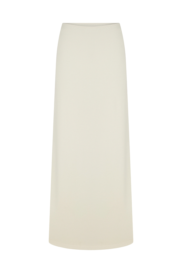Manuka - STRAIGHT CUT COZY SKIRT BEIGE (1)