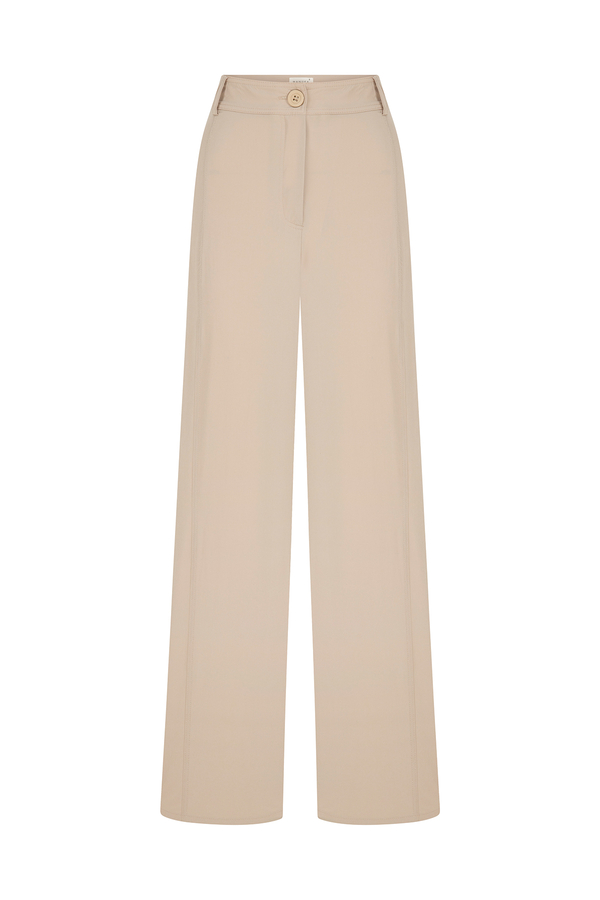 Manuka - PANTY TROUSERS WITH STITCHING DETAIL CAMEL (1)