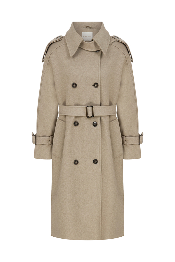 Manuka - SPECIAL SEWING TRENCH COAT MINK (1)