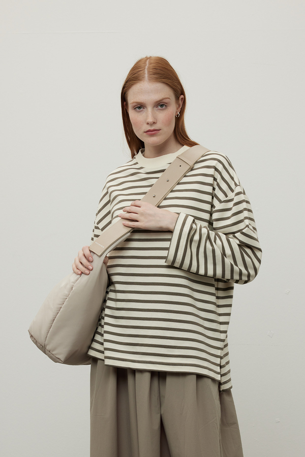 Manuka - ÇİZGİLİ SWEATSHIRT YEŞİL (1)