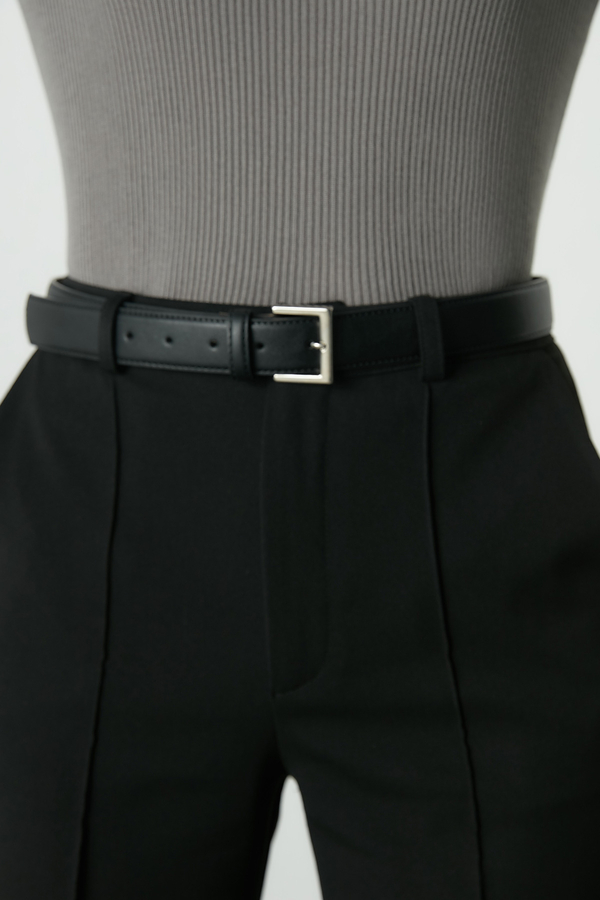 Manuka - SQUARE BUCKLE BELT BLACK (1)