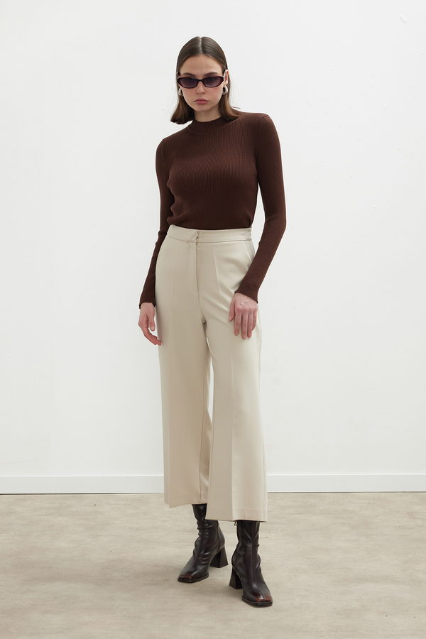 Manuka - SANDY IRON MARKS CULOTTE TROUSERS STONE (1)