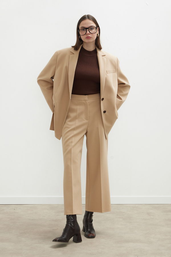 Manuka - SANDY IRON MARKED CULOTTE PANTS CAMEL (1)