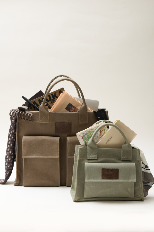 Manuka - WASHED MINI BAG GREEN (1)