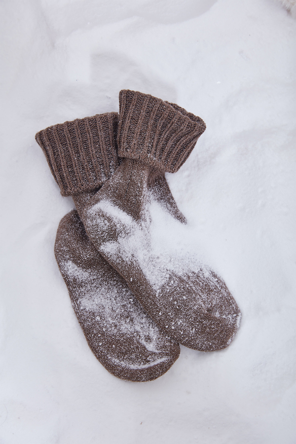 Manuka - THICK WINTER SOCKS BROWN (1)