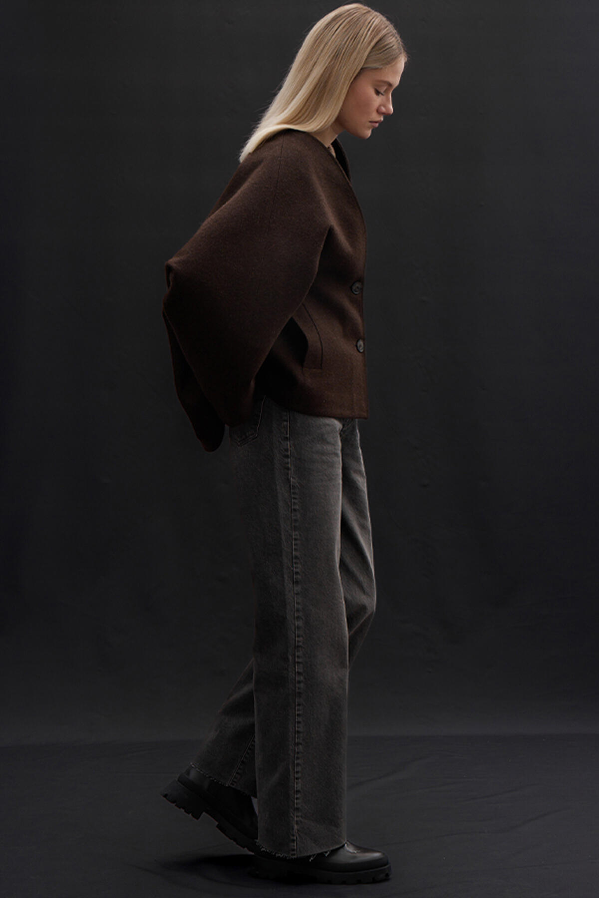 1975 PALAZZO FIT JEAN GRİ