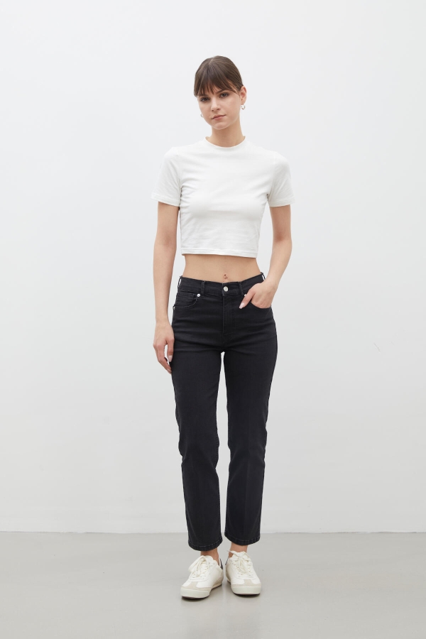 BOOTCUT FIT DENİM PANTOLON SİYAH · 5