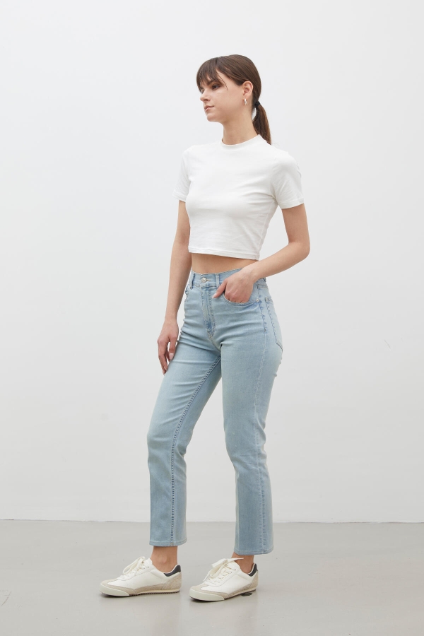 BOOTCUT FIT DENİM PANTOLON AÇIK MAVİ · 6