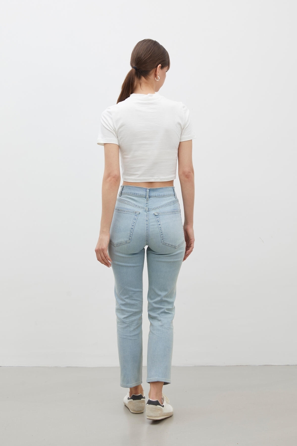 BOOTCUT FIT DENİM PANTOLON AÇIK MAVİ · 8