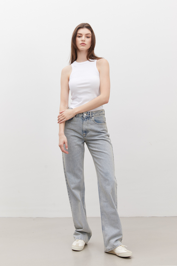 Manuka - 1975 MID-RISE DENIM TROUSERS LIGHT BLUE (1)