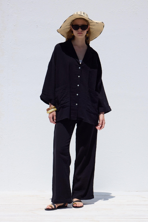 MUSLIN CASUAL TROUSERS BLACK Manuka muslin-casual-trousers-black-manuka