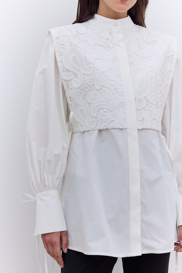 LIMITED EDITION DANTEL TUNİK EKRU · 3