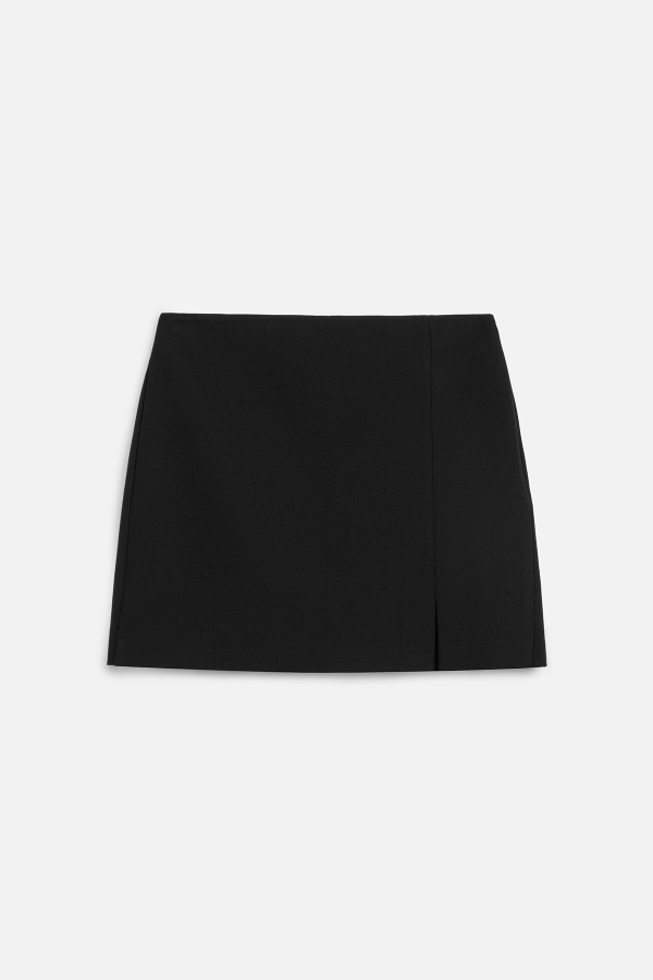 Manuka - SLIPPED SHORTS SKIRT BLACK (1)