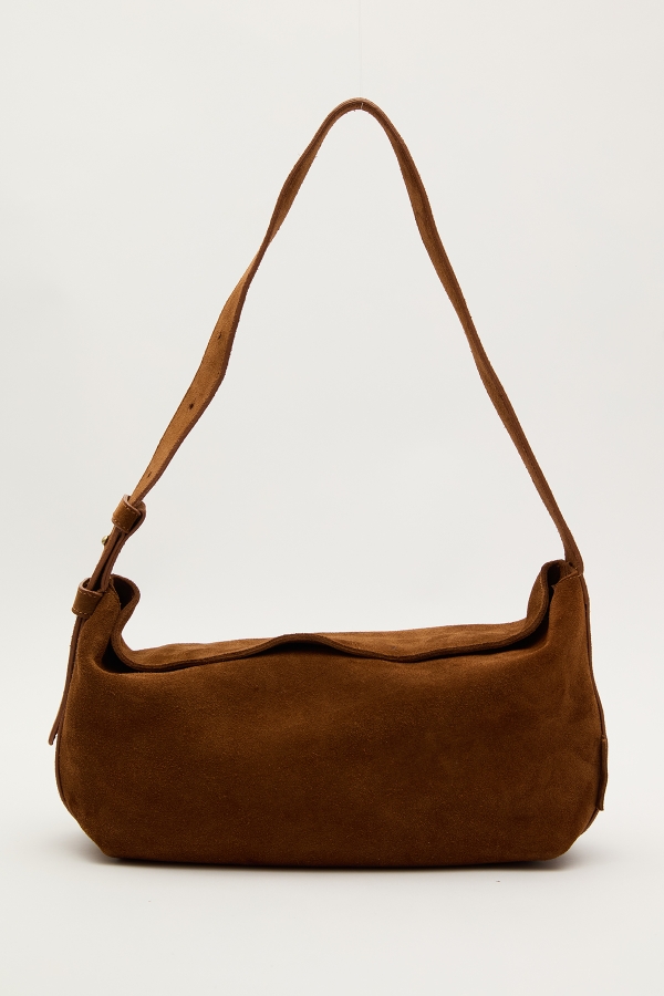 Manuka - ARI SUEDE SHOULDER BAG CAMEL (1)