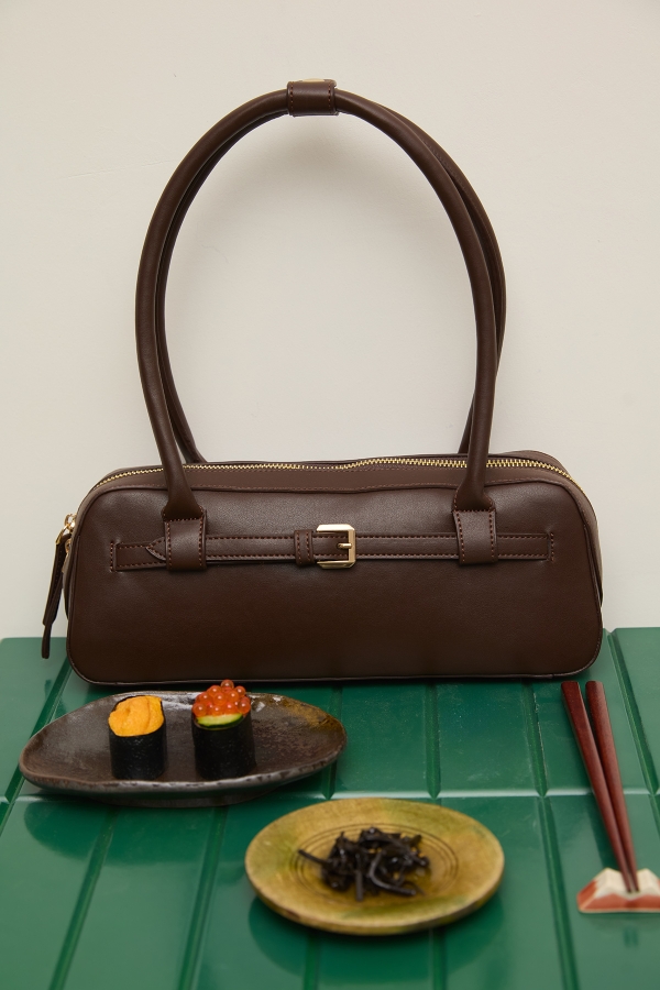 MANUKA - ASHLEY BELT SHOULDER BAG BROWN