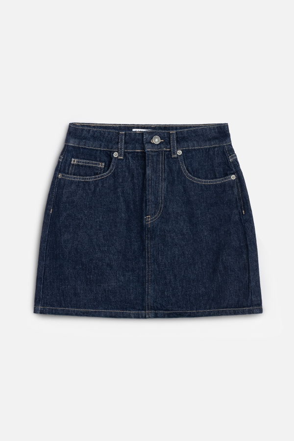 Manuka - DENIM SHORT SKIRT DEEP BLUE (1)