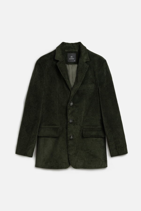 Manuka - TROPHY VELVET BLAZER JACKET HAKI (1)