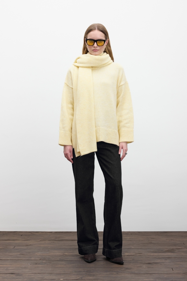 Manuka - OVERSIZE SOFT SWEATER YELLOW (1)