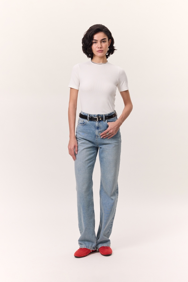 Manuka - SHORT SLEEVE RIBBON BODY ECRU (1)