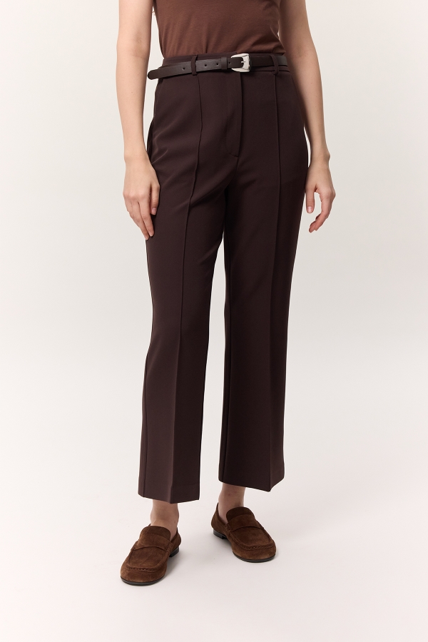 DİKİŞ DETAYLI FLARE PANTOLON KAHVERENGİ · 4