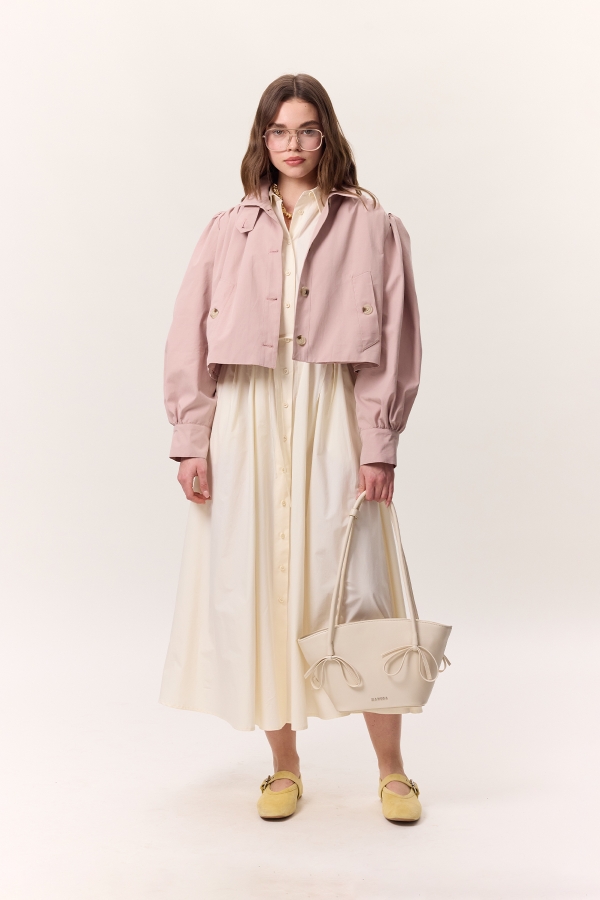 Manuka - Sandy Bow Bag Beige (1)