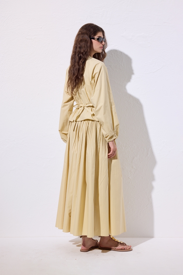 BAĞLAMA DETAYLI KISA BLUZ SOFT SARI · 8