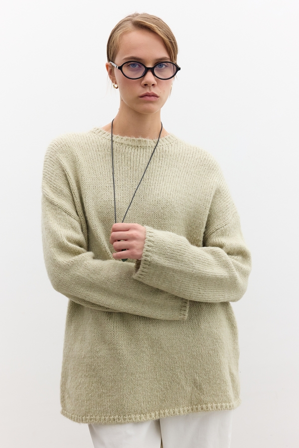 OVERSIZE KAZAK SOFT YEŞİL