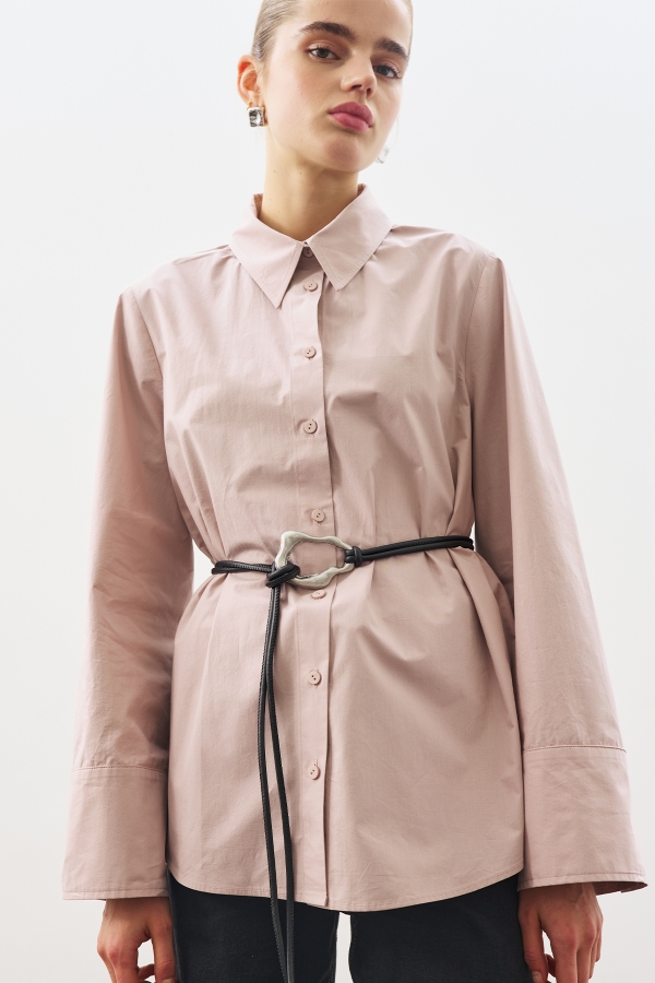 MANUKA - GENİŞ TOKALI KORDON KEMER SİYAH