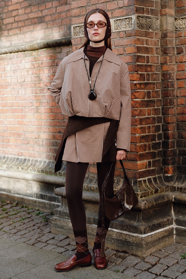 Manuka - WRAPPED MINI SKIRT PLAID