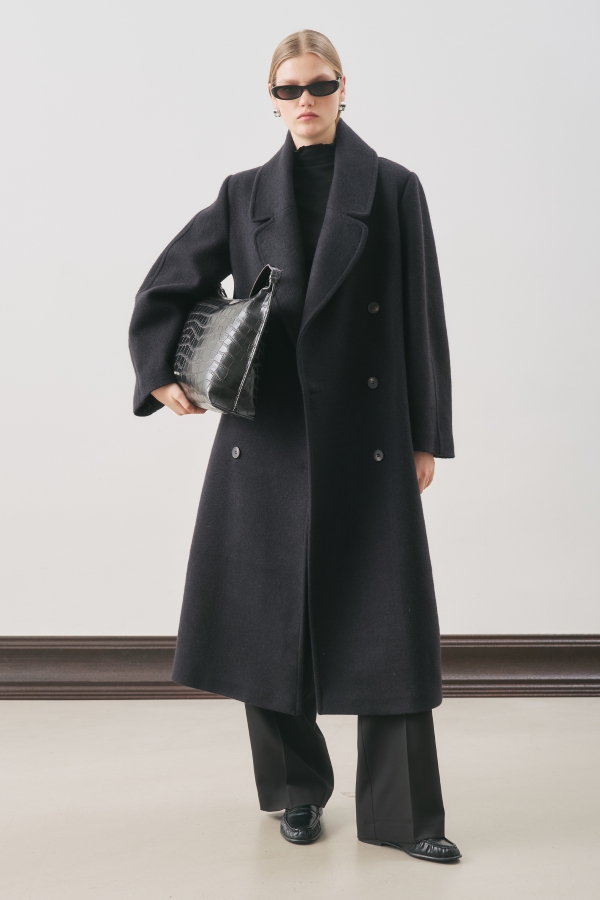 VOAAOV】wool light coat black VOAAOV | ヴォアーブ WOOL OVERSIZED